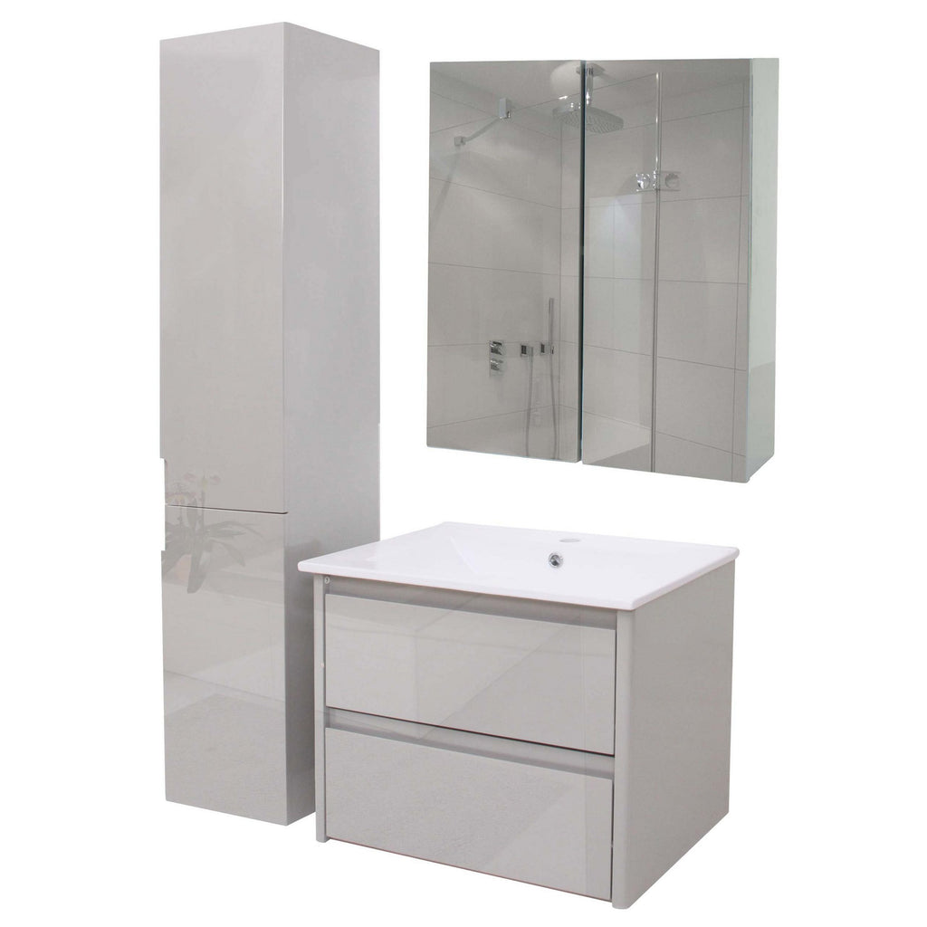 Badezimmer-Set Lissabon - Hochglanz-Optik