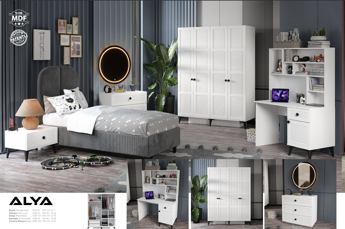 ALYA – YOUNG SERIE Jugendzimmer-Set