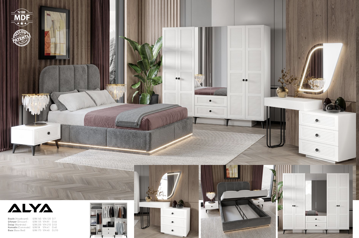 ALYA ICON Schlafzimmer Set – Modernes Premium Design & Stilvoller Komfort