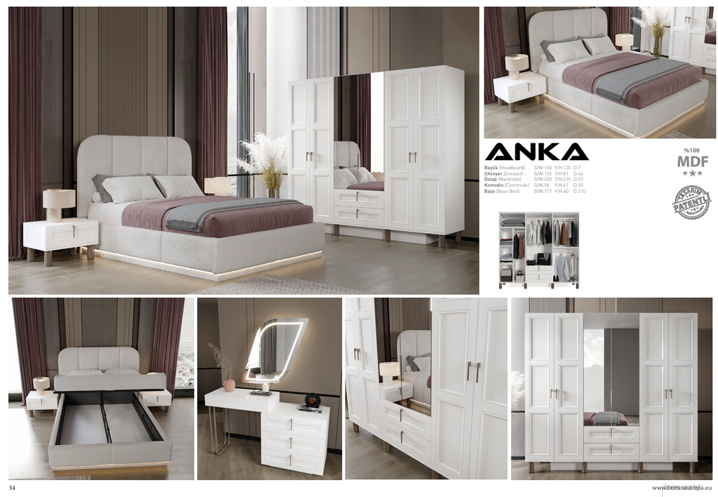 ANKA ICON Schlafzimmer Set – Modernes Icon Design & Exklusiver Wohnkomfort
