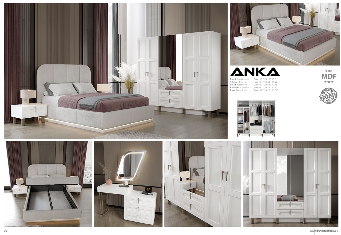 ANKA ICON Schlafzimmer Set – Modernes Icon Design & Exklusiver Wohnkomfort