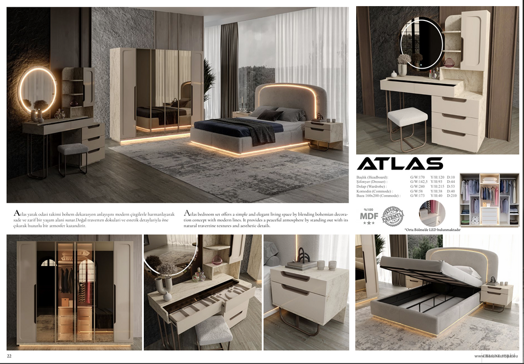 ATLAS DELUXE Schlafzimmer Set – Exklusive Eleganz & Premium Wohnkomfort