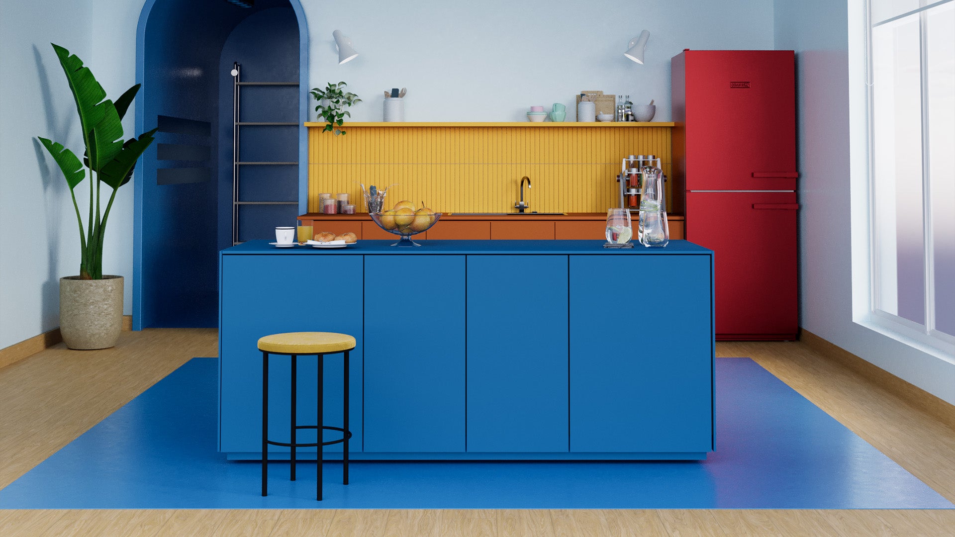 Troy Laminatboden Set mit Fußleiste und Dämmung