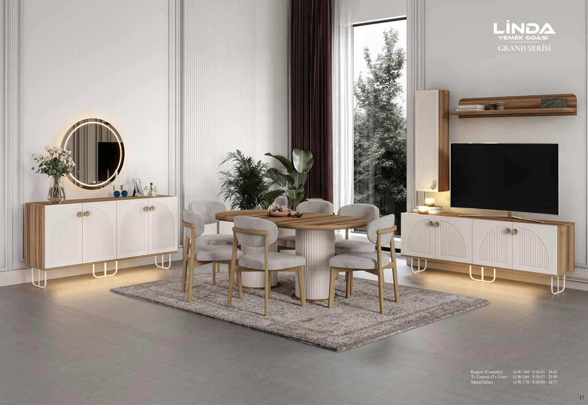 LINDA GRAND Esszimmer-Set – Modernes Design & Elegante Details