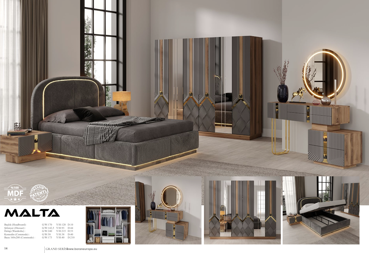 MALTA Schlafzimmer Set – Zeitlose Eleganz & Moderner Wohnstil