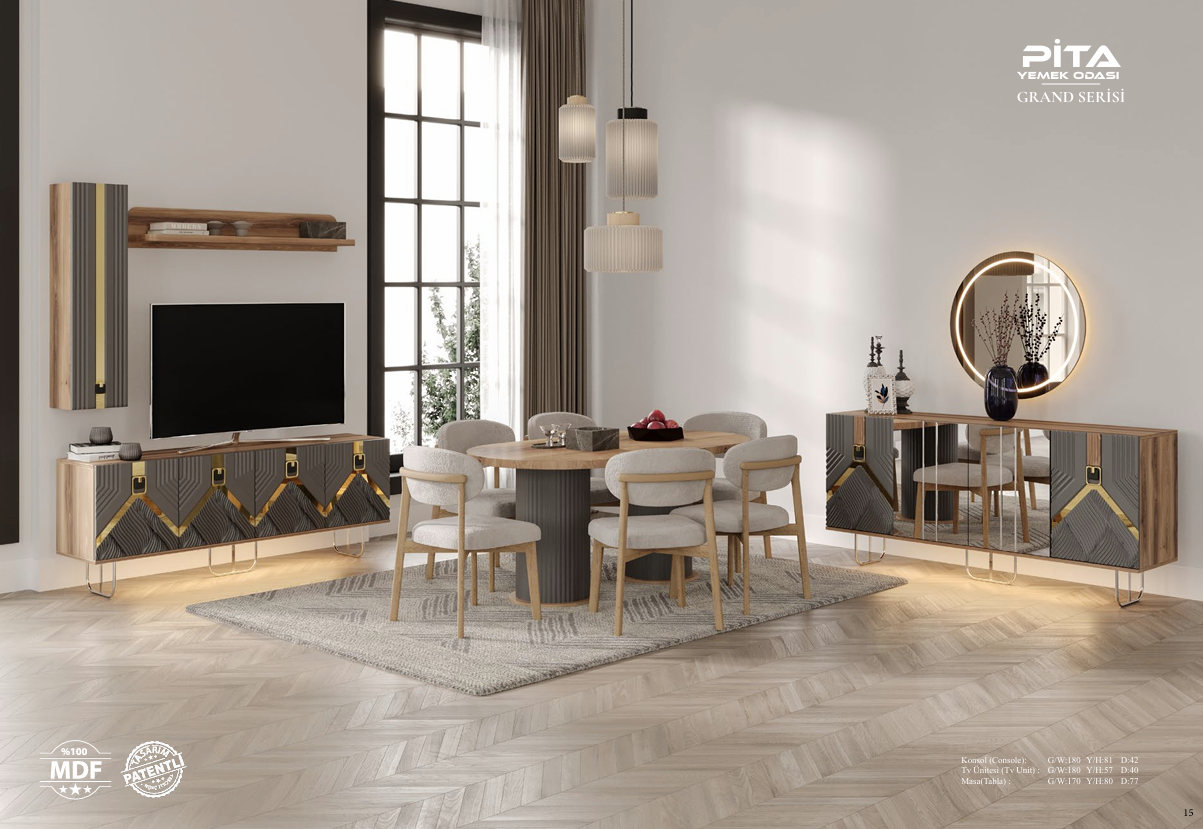 PITA GRAND Esszimmer-Set – Modernes Design & Elegante Details