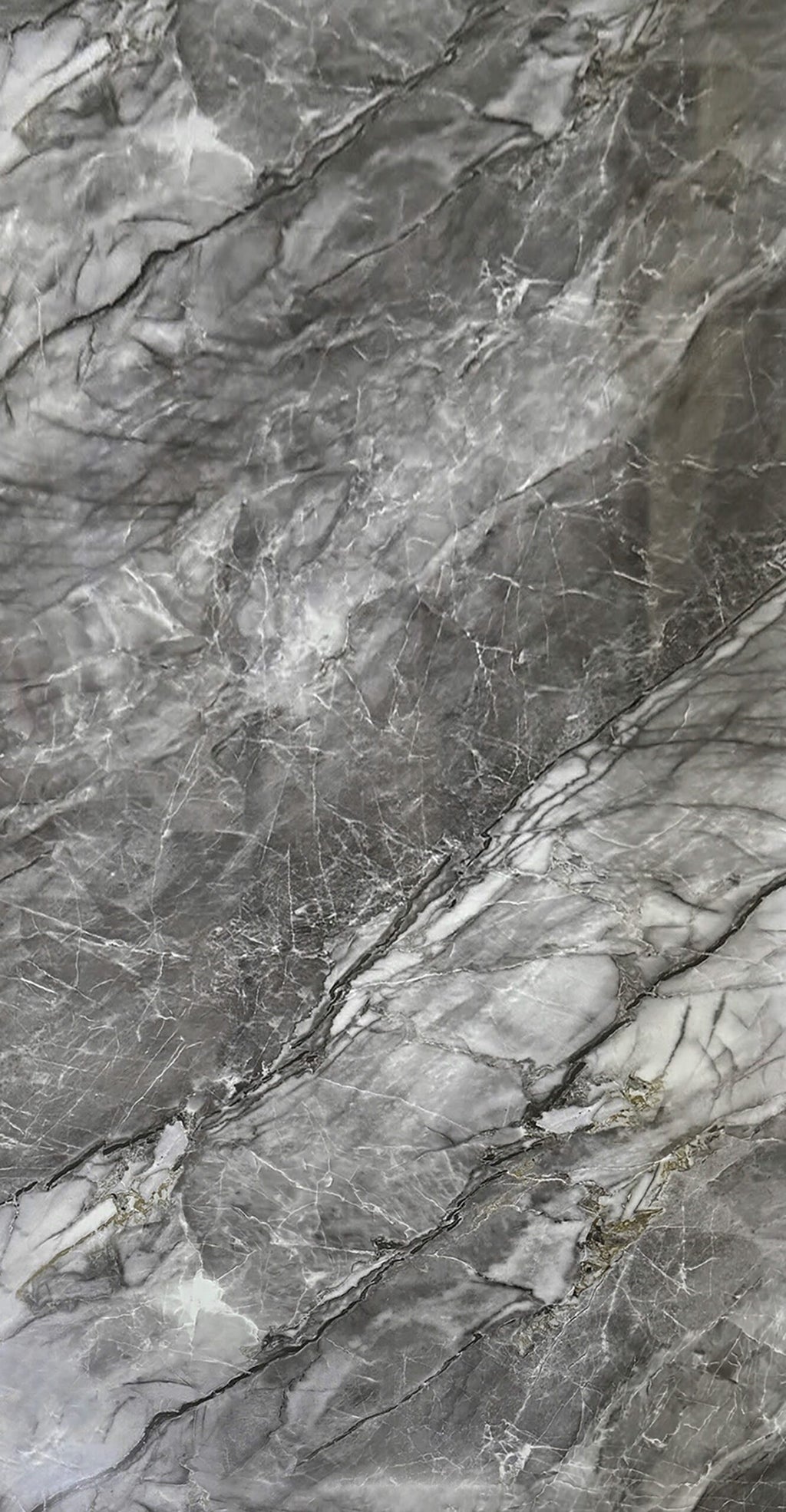 PVC Wandpaneel 120x260 cm Grau Stein Marmoroptik