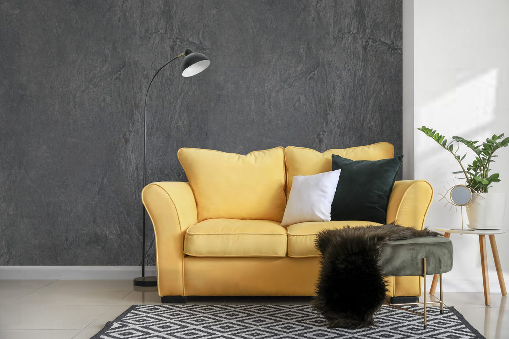 PVC Wandpaneel 122x260 cm Ardesio Noir Schwarz Marmoroptik