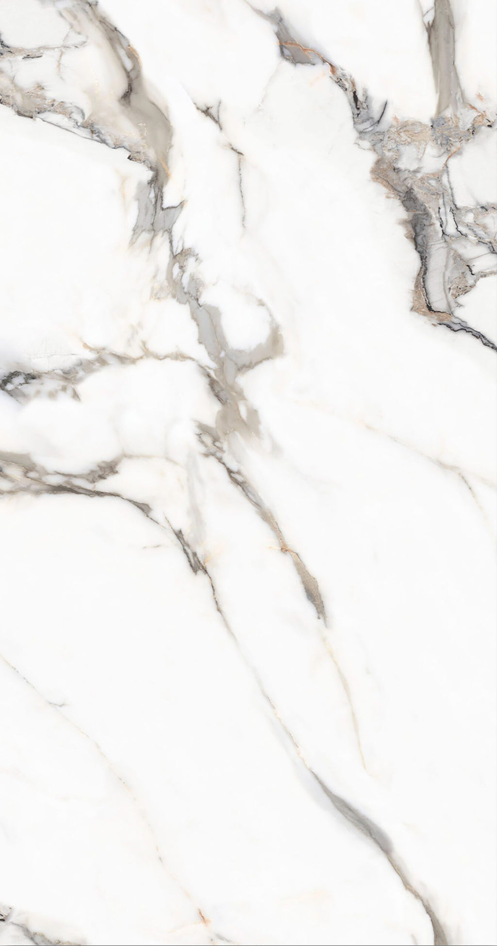 PVC Wandpaneel 122x260 cm Calacatta Bronze Marmoroptik