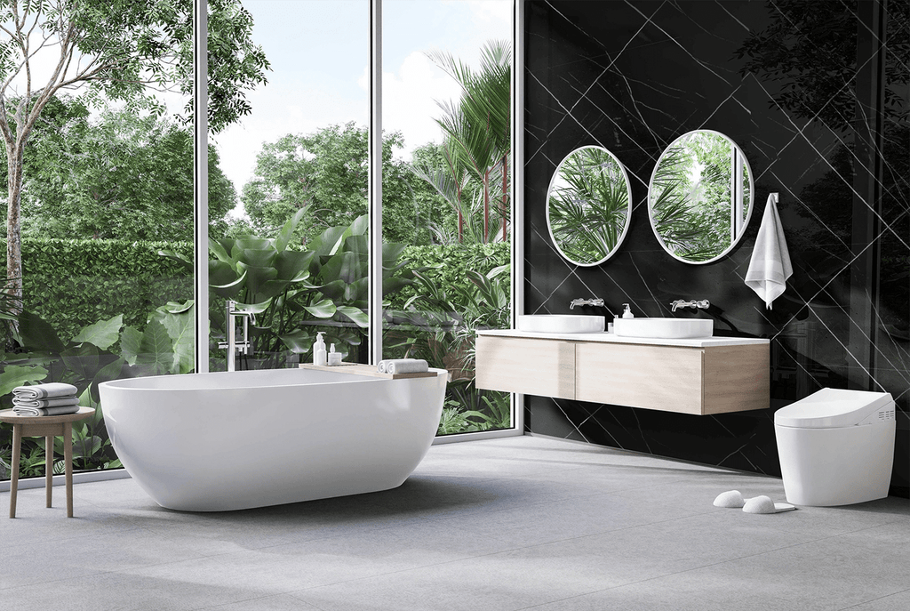 PVC Wandpaneel 260x122 cm Black Karamel Marmor