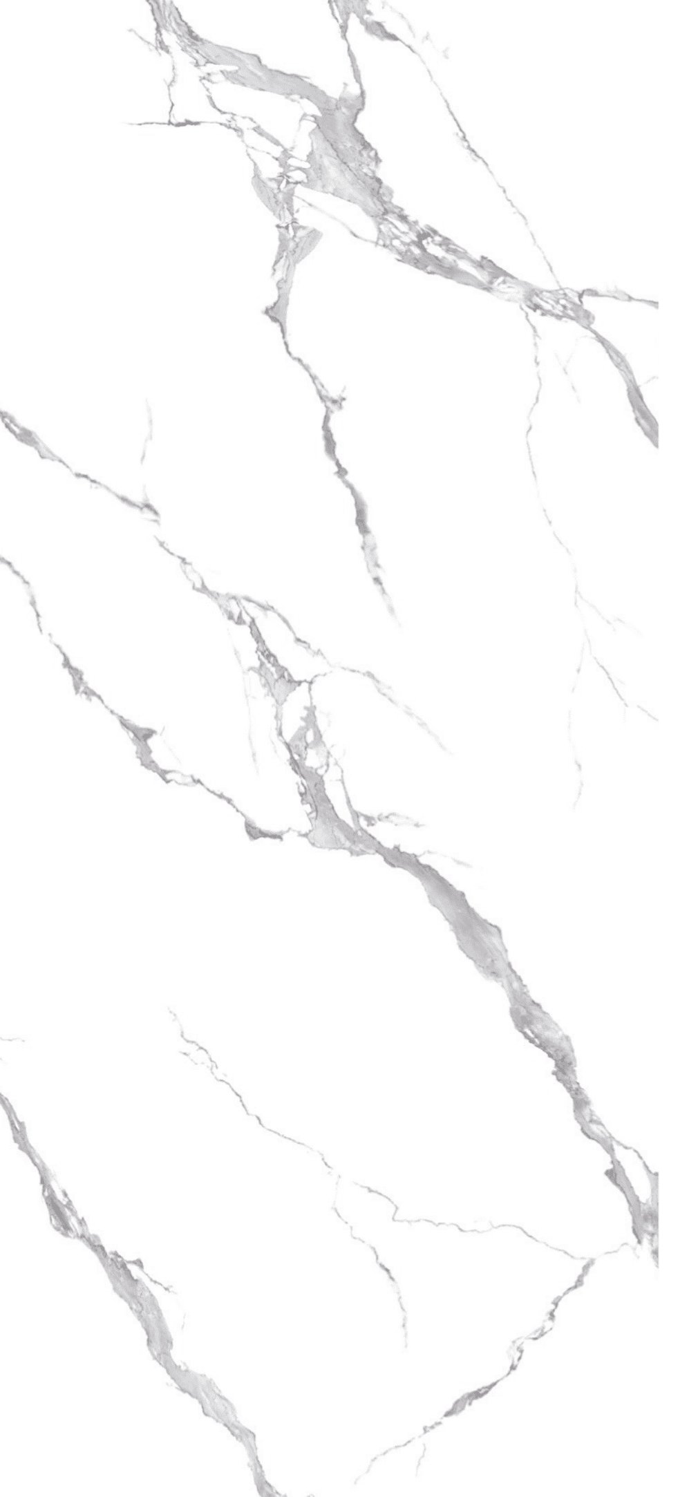 PVC Wandpaneel 260x122 cm Weiß Grau Marmor