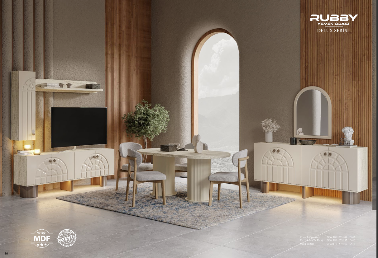 RUBBY DELUXE Esszimmer-Set – Modernes Design & Elegante Details