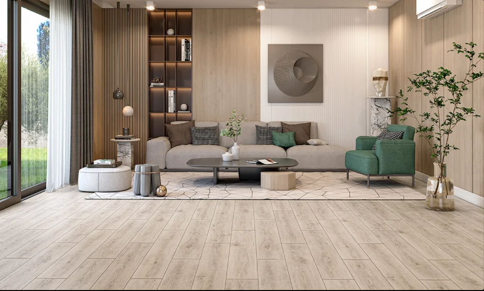 Rhein Laminatboden Set mit Fußleiste und Dämmung ab 11,99 Euro / m²
