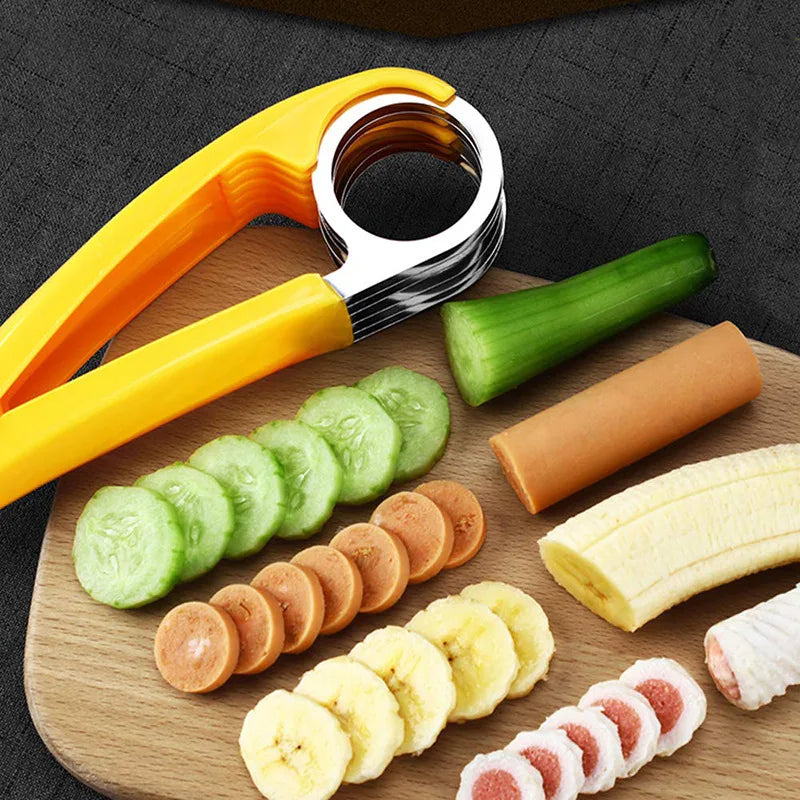 Bananenschneider | Obst-Gemüse-Schneider Edelstahl-Kochwerkzeug