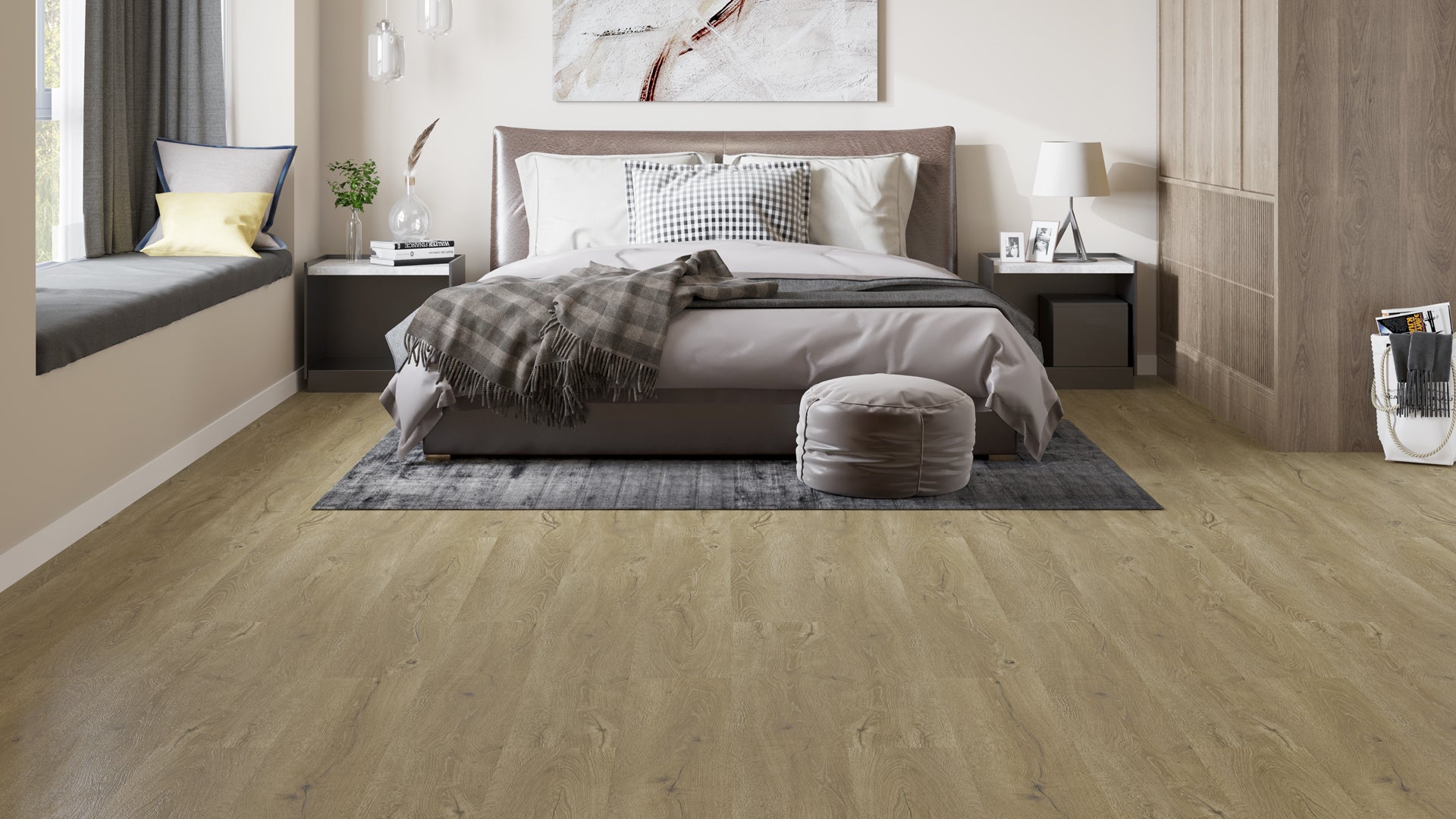 Sevilla Laminate Flooring Set mit Fußleiste und Dämmung