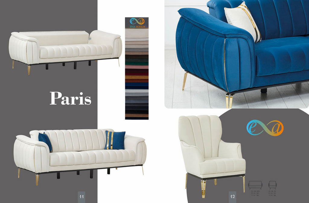 PARIS Wohnzimmerset – Modernes Design & Höchster Komfort