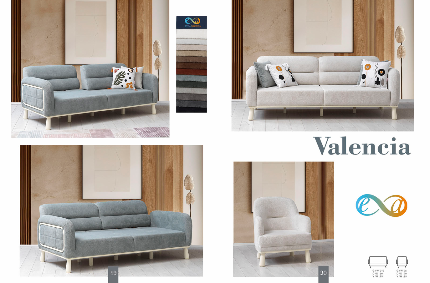 VALENCIA Wohnzimmerset – Modernes Design & Maximaler Komfort