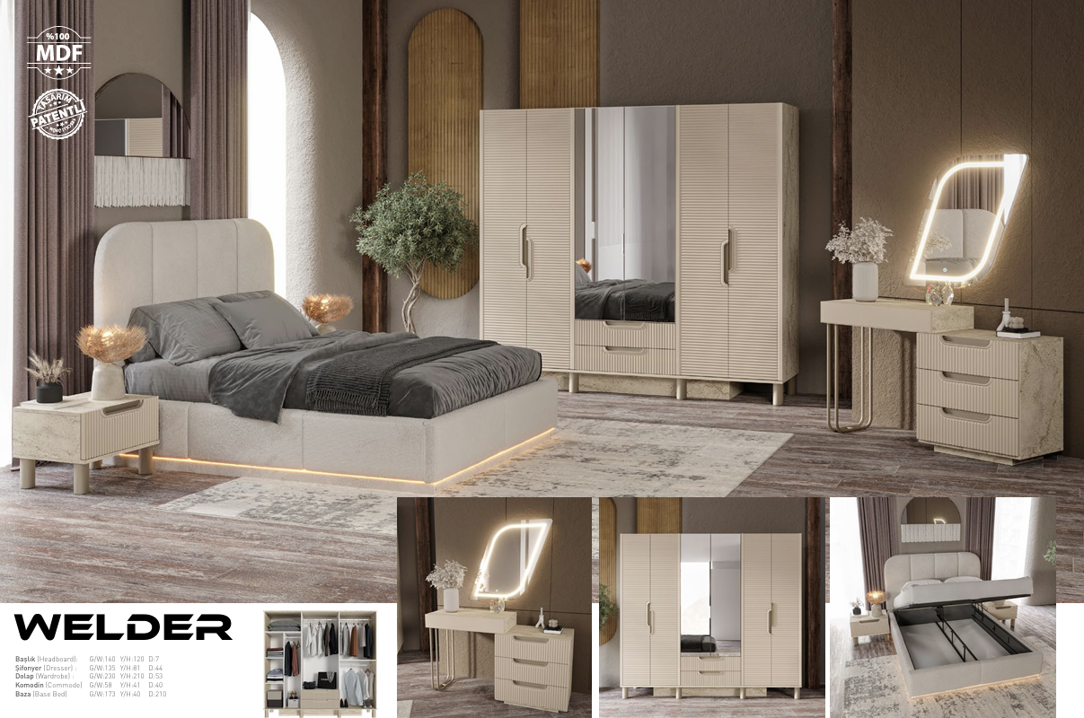 WELDER ICON Schlafzimmer Set – Modernes Premium Design & Stilvoller Komfort