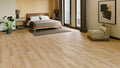 Weißer Eiche Laminatboden Set mit Fußleiste und Dämmung ab 11,99 Euro / m²