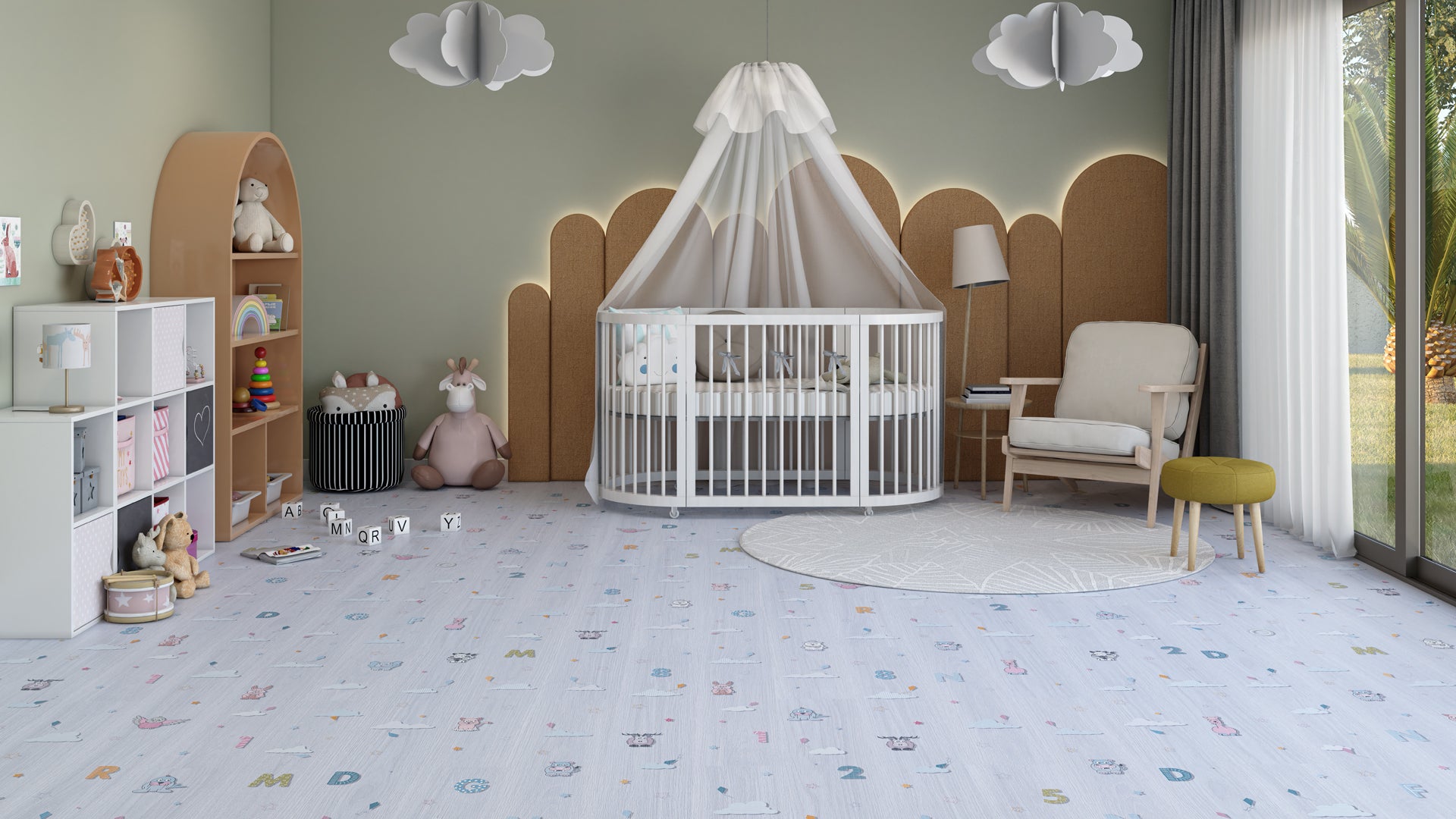 Zoo Laminatboden Set mit Fußleiste und Dämmung