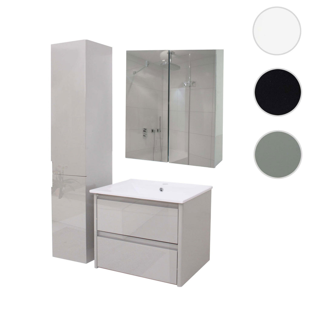 Badezimmer-Set Lissabon - Hochglanz-Optik