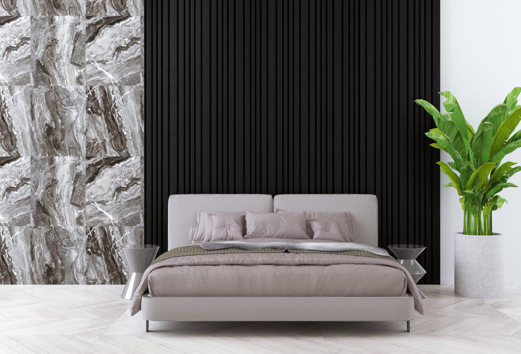 Akustik Paneele 260x60 cm Eiche Schwarz